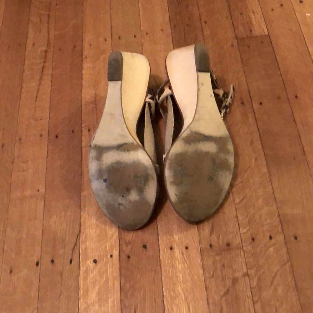 KATE SPADE - Animal Print Wedge Sandals - Picture 7 of 12